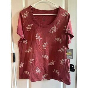 Women's Disney Minnie Mouse Short Sleeve T-Shirt - Red M - Disney Store, Size: M